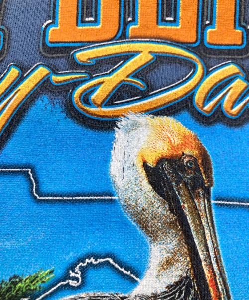 HARLEY-DAVIDSON（ハーレーダビッドソン）HARLEY-DAVIDSON (ハーレーダビッドソン) プリントTシャツ ブルー サイズ:表記がないため不明の古着・服飾アイテム