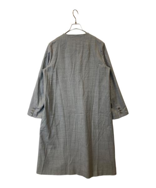 C+（シー）C+ (シー) ノーカラーコート グレー サイズ:FREEの古着・服飾アイテム
