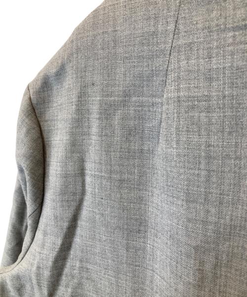 C+（シー）C+ (シー) ノーカラーコート グレー サイズ:FREEの古着・服飾アイテム