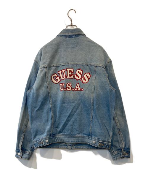 GUESS（ゲス）GUESS (ゲス) ASAP ROCKY (エイサップロッキー) デニムジャケット M7FN48D2IB0 インディゴ サイズ:Mの古着・服飾アイテム