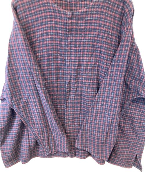 JURGEN LEHL（ヨーガンレール）JURGEN LEHL (ヨーガンレール) チェックシャツ ネイビー×レッド サイズ:Mの古着・服飾アイテム