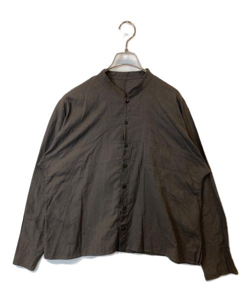 JURGEN LEHL（ヨーガンレール）JURGEN LEHL (ヨーガンレール) コットンシャツ　J0103FB301 ブラウン サイズ:Lの古着・服飾アイテム