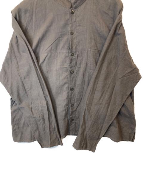 JURGEN LEHL（ヨーガンレール）JURGEN LEHL (ヨーガンレール) コットンシャツ　J0103FB301 ブラウン サイズ:Lの古着・服飾アイテム