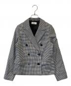 Snidelスナイデル）の古着「Sustainableダブルジャケット　SWFJ231045」｜ブラック