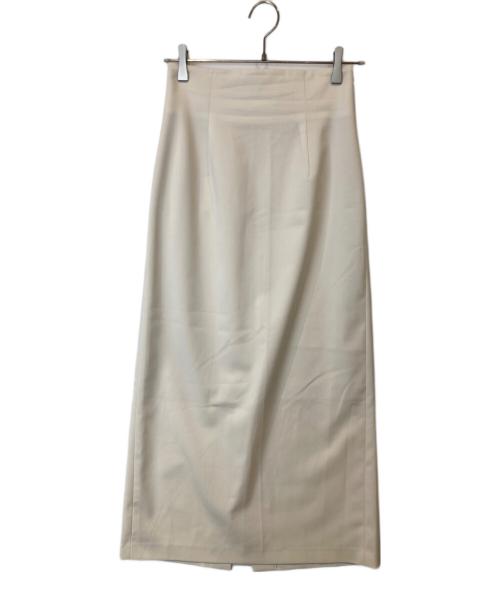 FRAY ID（フレイ アイディー）FRAY ID (フレイ アイディー) Iラインツイルスカート　FWFS241063 アイボリー サイズ:1の古着・服飾アイテム