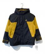 adidasアディダス）の古着「ダウンジャケット H23087」｜ブラック×イエロー