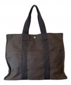 HERMESエルメス）の古着「エールラインGMトートバッグ BROSSAGE」｜チャコールグレー