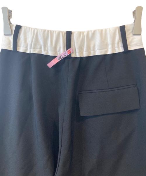 STUDIOUS（ステュディオス）STUDIOUS (ステュディオス) アシンメトリーウエストタックトラウザーパンツ　124441001 ブラック サイズ:1の古着・服飾アイテム