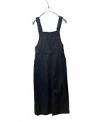 A + TOKYOエープラス トウキョウ）の古着「フロントファスナーナイロンジャンスカ 254311001」｜ブラック