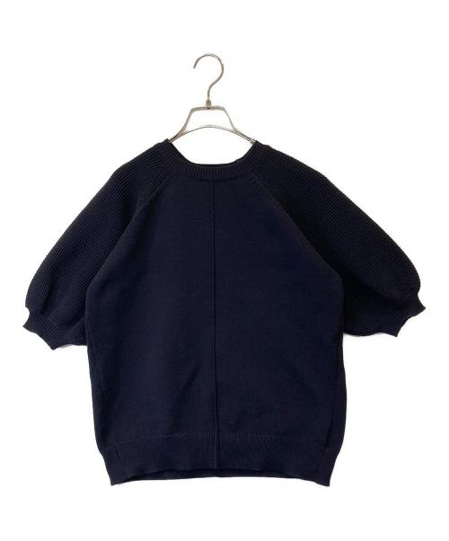 regleam（リグリーム）regleam (リグリーム) ラグランスリーブパフニット ネイビー サイズ:FREEの古着・服飾アイテム