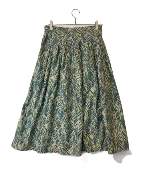 GRANDMA MAMA DAUGHTER（グランマママドーター）GRANDMA MAMA DAUGHTER　 (グランマママドーター) ロングスカート　GK620011-151210 グリーン サイズ:1の古着・服飾アイテム