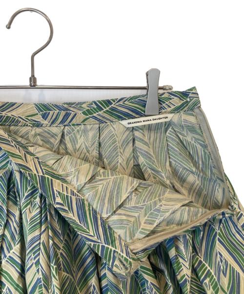 GRANDMA MAMA DAUGHTER（グランマママドーター）GRANDMA MAMA DAUGHTER　 (グランマママドーター) ロングスカート　GK620011-151210 グリーン サイズ:1の古着・服飾アイテム