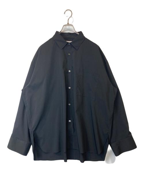stein（シュタイン）stein (シュタイン) OVERSIZED DOWN PAT SHIRT　ST. 111-1 ブラック サイズ:SIZE Sの古着・服飾アイテム