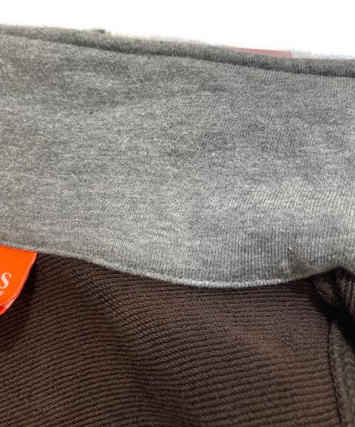 BOSS HUGO BOSS（ボス ヒューゴボス）BOSS HUGO BOSS (ボス ヒューゴボス) ジップアップスウェット ブラウン×グレー サイズ:Lの古着・服飾アイテム