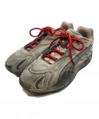PUMA×A$AP Rockyプーマ×エイサップ・ロッキー）の古着「INHALE DISTRESSED　コラボスニーカー　401624-01」｜ベージュ