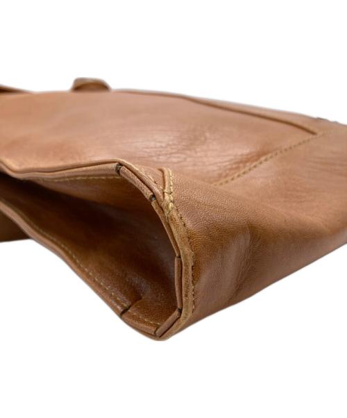 MOTHERHOUSE（マザーハウス）MOTHERHOUSE (マザーハウス) レザーショルダーバッグ ブラウンの古着・服飾アイテム