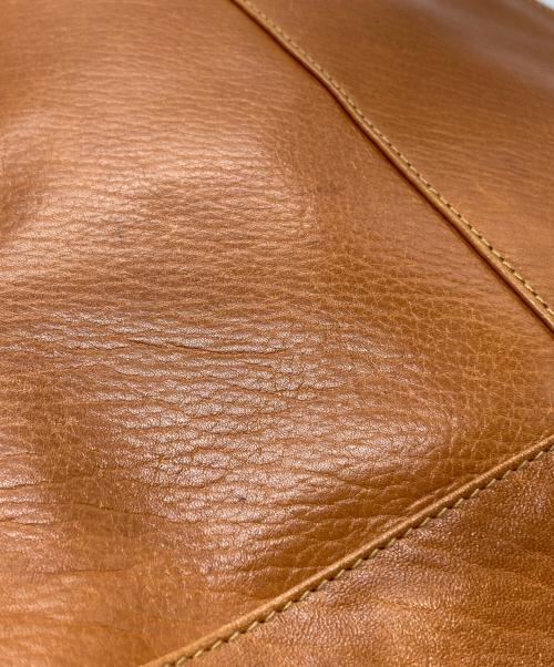 MOTHERHOUSE（マザーハウス）MOTHERHOUSE (マザーハウス) レザーショルダーバッグ ブラウンの古着・服飾アイテム