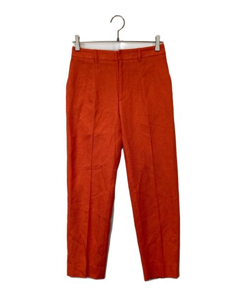 Loulou Willoughby（ルルウィルビー）Loulou Willoughby (ルルウィルビー) ブライトリネンテーパードパンツ オレンジ サイズ:2の古着・服飾アイテム