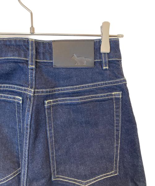 maison kitsune（メゾンキツネ）maison kitsune (メゾンキツネ) ハイウエス ワイドパンツ GW01146WW5015 インディゴ サイズ:36の古着・服飾アイテム