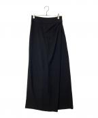 Sov.ソブ）の古着「GEORGETTE LONG SKORT 0306-090-244 パンツ」｜ブラック