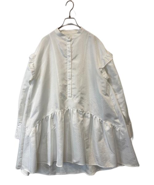 COEL（コエル）COEL (コエル) シャンタンドットミニワンピース　181308102 ホワイト サイズ:38の古着・服飾アイテム