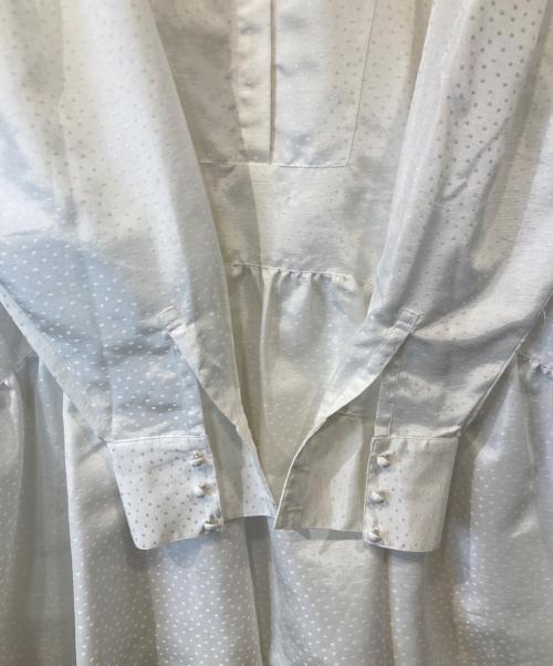 COEL（コエル）COEL (コエル) シャンタンドットミニワンピース　181308102 ホワイト サイズ:38の古着・服飾アイテム