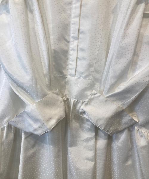 COEL（コエル）COEL (コエル) シャンタンドットミニワンピース　181308102 ホワイト サイズ:38の古着・服飾アイテム