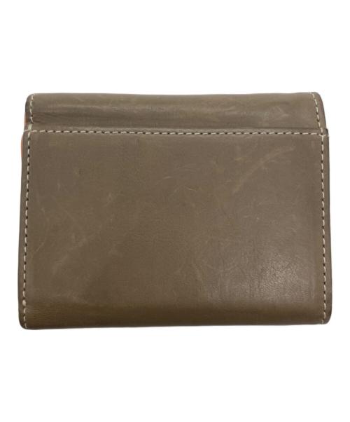 genten（ゲンテン）genten (ゲンテン) Piacere 小銭入れ付き三つ折り財布 モカの古着・服飾アイテム