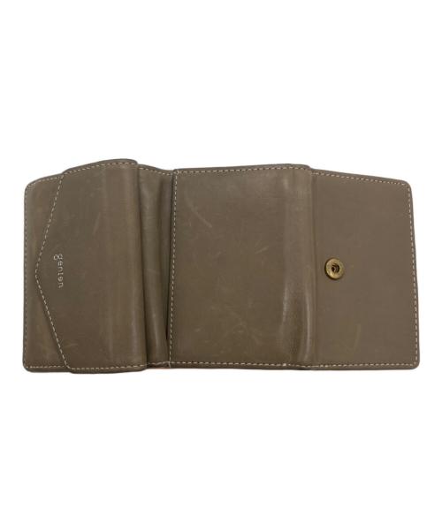 genten（ゲンテン）genten (ゲンテン) Piacere 小銭入れ付き三つ折り財布 モカの古着・服飾アイテム