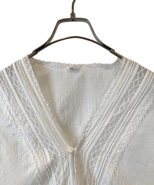 45R（フォーティファイブ・アール）45R (フォーティファイブ・アール) レースシャツ　505 3088 ホワイト サイズ:表示がないため不明の古着・服飾アイテム