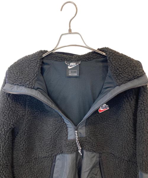 NIKE（ナイキ）NIKE (ナイキ) ボア切替ハーフジッププルオーバー　BV3767-010 ブラック サイズ:Lの古着・服飾アイテム