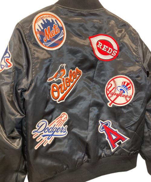 Majestic（マジェスティック）Majestic (マジェスティック) MLB ロゴワッペン 中綿スタジャン　MM23-ML-8F38 ブラック サイズ:Mの古着・服飾アイテム