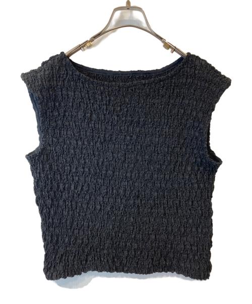 Spick and Span（スピック＆スパン）Spick and Span (スピックアンドスパン) シュリンクプルオーバーブラウス　24051200218030 ブラック サイズ:Freeの古着・服飾アイテム