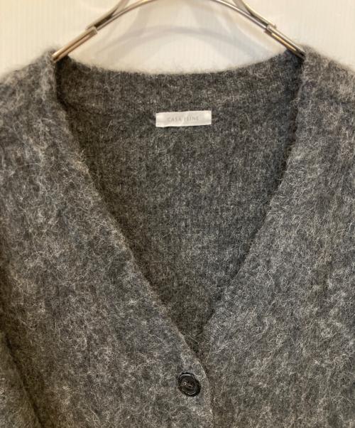 CASA FLINE（カーサフライン）CASA FLINE (カーサフライン) アルパカウールストレートカーディガン 1233206018 グレー サイズ:FREEの古着・服飾アイテム