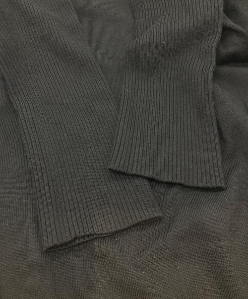 BLUE LABEL CRESTBRIDGE（ブルーレーベルクレストブリッジ）BLUE LABEL CRESTBRIDGE (ブルーレーベルクレストブリッジ) 襟チェック切替ニット　55N25-465-09 ブラック サイズ:38の古着・服飾アイテム