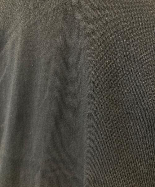 BLUE LABEL CRESTBRIDGE（ブルーレーベルクレストブリッジ）BLUE LABEL CRESTBRIDGE (ブルーレーベルクレストブリッジ) 襟チェック切替ニット　55N25-465-09 ブラック サイズ:38の古着・服飾アイテム