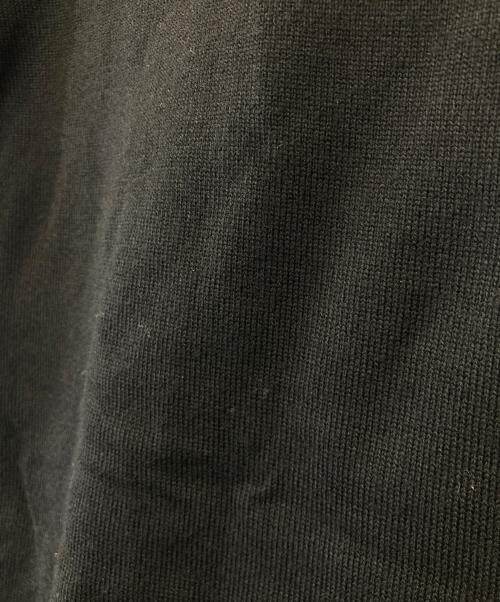 BLUE LABEL CRESTBRIDGE（ブルーレーベルクレストブリッジ）BLUE LABEL CRESTBRIDGE (ブルーレーベルクレストブリッジ) 襟チェック切替ニット　55N25-465-09 ブラック サイズ:38の古着・服飾アイテム