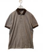 GUCCIグッチ）の古着「総柄ポロシャツ 243877 X3526」｜ブラウン