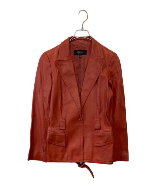EPOCA（エポカ）EPOCA (エポカ) ラムレザージャケット レッド サイズ:40の古着・服飾アイテム