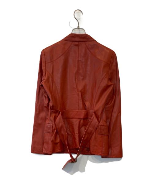 EPOCA（エポカ）EPOCA (エポカ) ラムレザージャケット レッド サイズ:40の古着・服飾アイテム