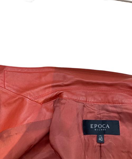 EPOCA（エポカ）EPOCA (エポカ) ラムレザージャケット レッド サイズ:40の古着・服飾アイテム