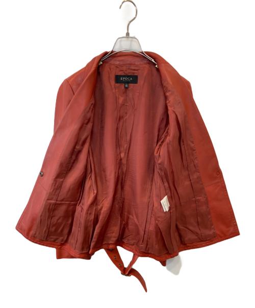 EPOCA（エポカ）EPOCA (エポカ) ラムレザージャケット レッド サイズ:40の古着・服飾アイテム