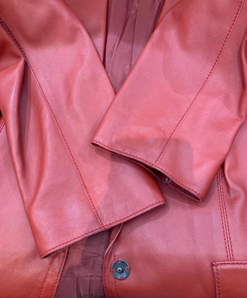 EPOCA（エポカ）EPOCA (エポカ) ラムレザージャケット レッド サイズ:40の古着・服飾アイテム