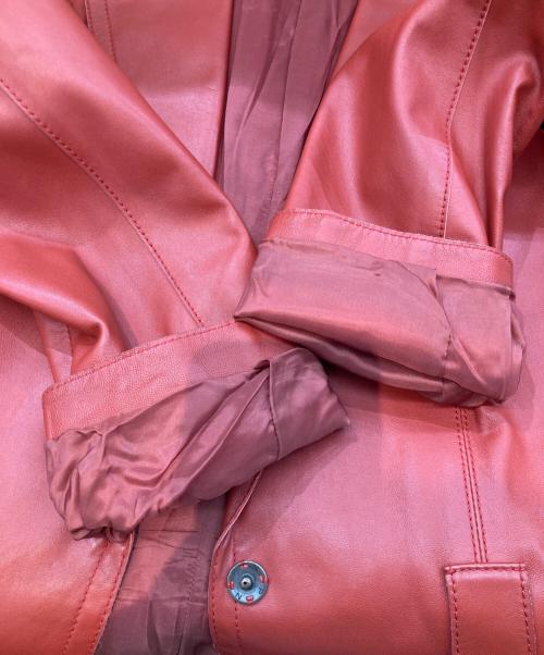 EPOCA（エポカ）EPOCA (エポカ) ラムレザージャケット レッド サイズ:40の古着・服飾アイテム