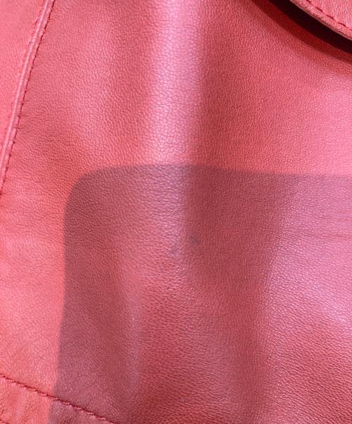 EPOCA（エポカ）EPOCA (エポカ) ラムレザージャケット レッド サイズ:40の古着・服飾アイテム