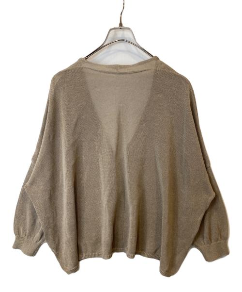 Spick and Span（スピック＆スパン）Spick and Span (スピックアンドスパン) ペーパーヤーンカーディガン　22080200970020 ベージュ サイズ:FREEの古着・服飾アイテム