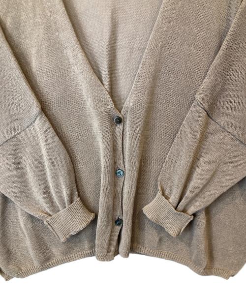 Spick and Span（スピック＆スパン）Spick and Span (スピックアンドスパン) ペーパーヤーンカーディガン　22080200970020 ベージュ サイズ:FREEの古着・服飾アイテム
