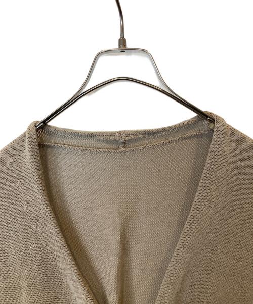 Spick and Span（スピック＆スパン）Spick and Span (スピックアンドスパン) ペーパーヤーンカーディガン　22080200970020 ベージュ サイズ:FREEの古着・服飾アイテム