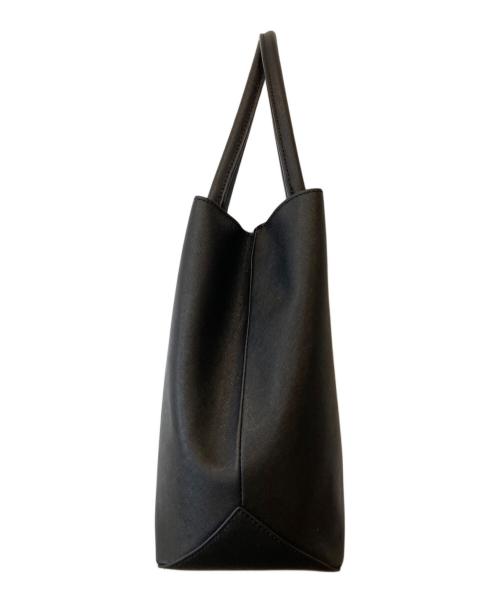 agnes b voyage（アニエスベーボヤージュ）agnes b voyage (アニエスベーボヤージュ) レザートートバッグ　CR11D ブラックの古着・服飾アイテム