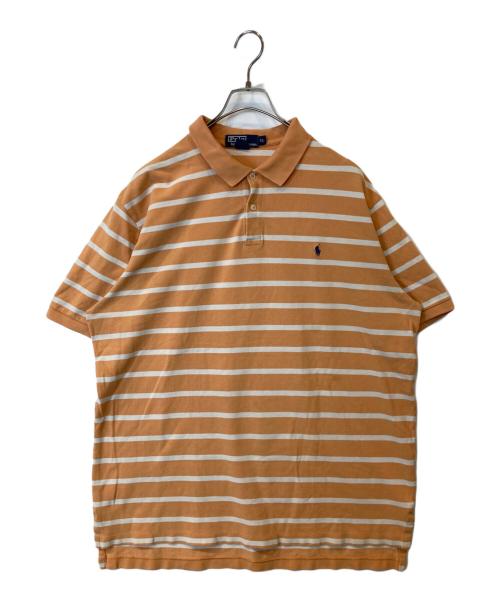 POLO BY RALPH LAUREN（ポロ バイ ラルフローレン）POLO BY RALPH LAUREN (ポロ バイ ラルフローレン) ボーダーポロシャツ ベージュ×ホワイト サイズ:XLの古着・服飾アイテム